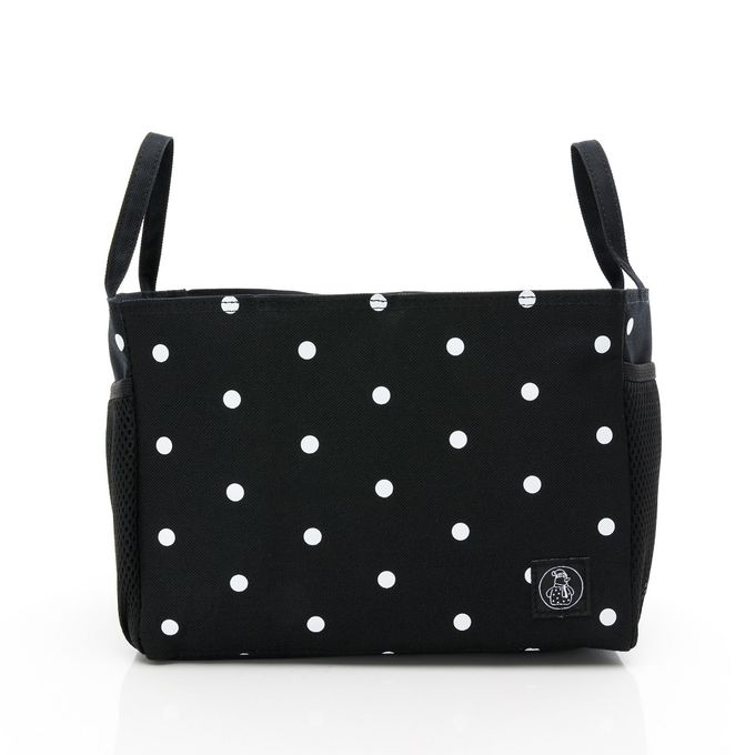 TiDi 經典萬用網袋分隔袋  黑底白點點款