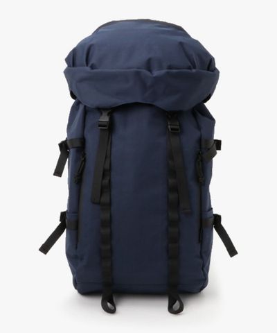 日本 Anello - 束繩雙排扣後背包登山包日用包-NV海軍藍