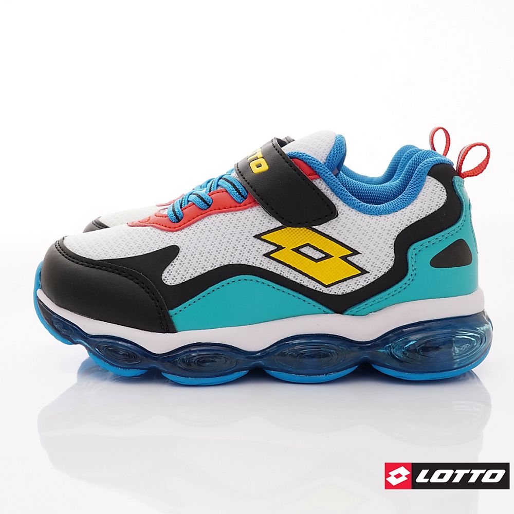 LOTTO樂得 - 樂得-氣墊避震跑鞋款-(中大童段)-運動鞋-白黑綠