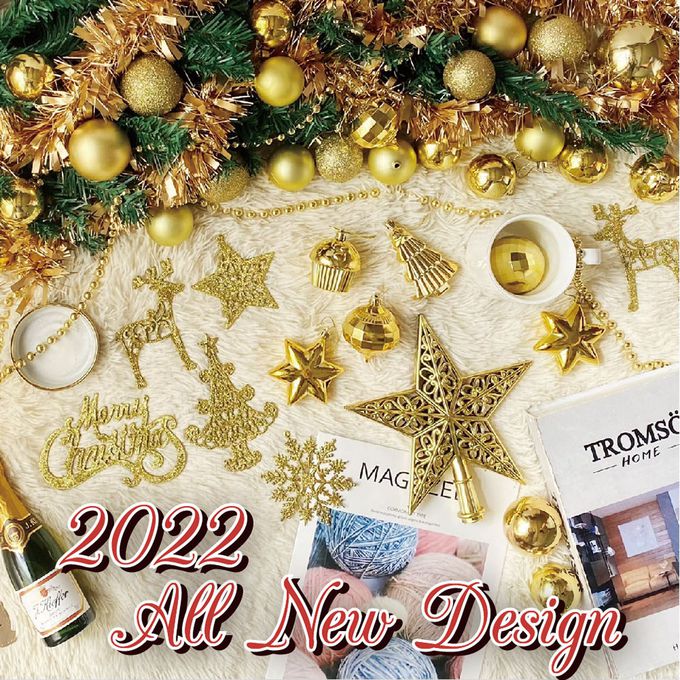 TROMSO - 豪華松針下雪聖誕樹-丹麥典藏金紅 (150cm)