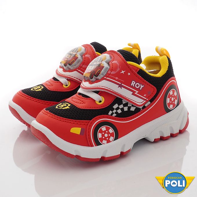 台灣製波力電燈運動童鞋(中小童段)-運動鞋-紅