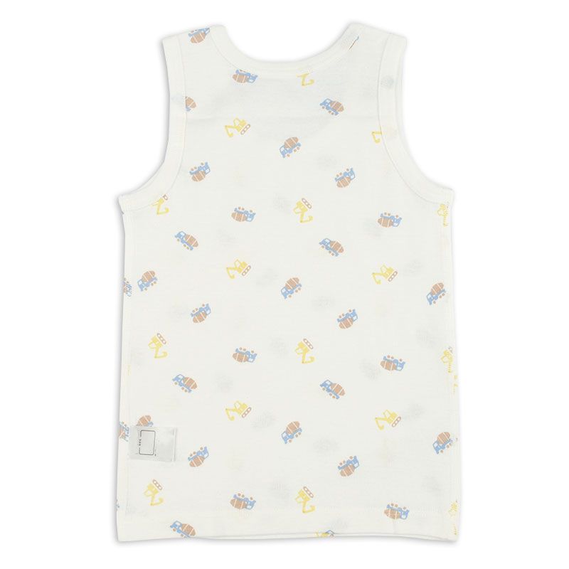 akachan honpo - 速乾寬肩背心-工程車-藍色