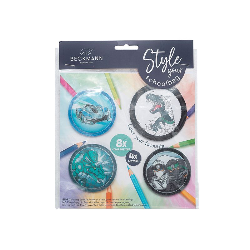 Beckmann - 動動手彩繪貼章-恐龍