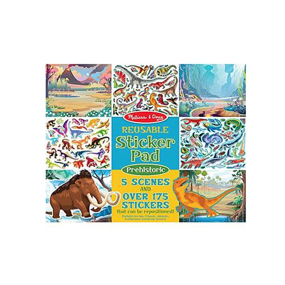 美國瑪莉莎 Melissa & Doug - MD 貼紙簿-可重複貼-恐龍世紀