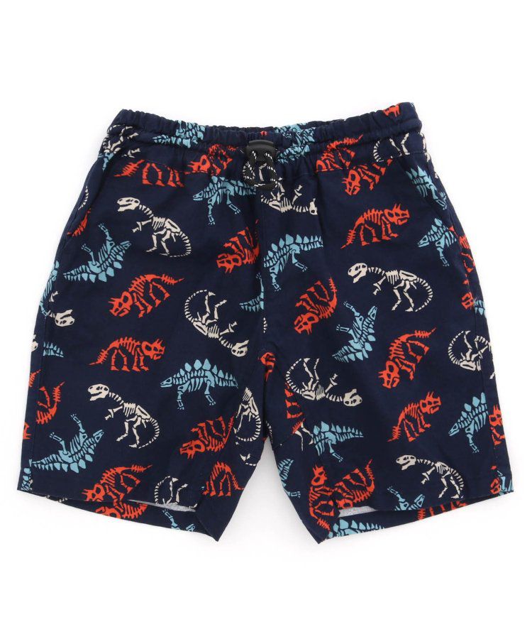 日本 BREEZE - 彩色標籤腰束口休閒短褲-軍綠