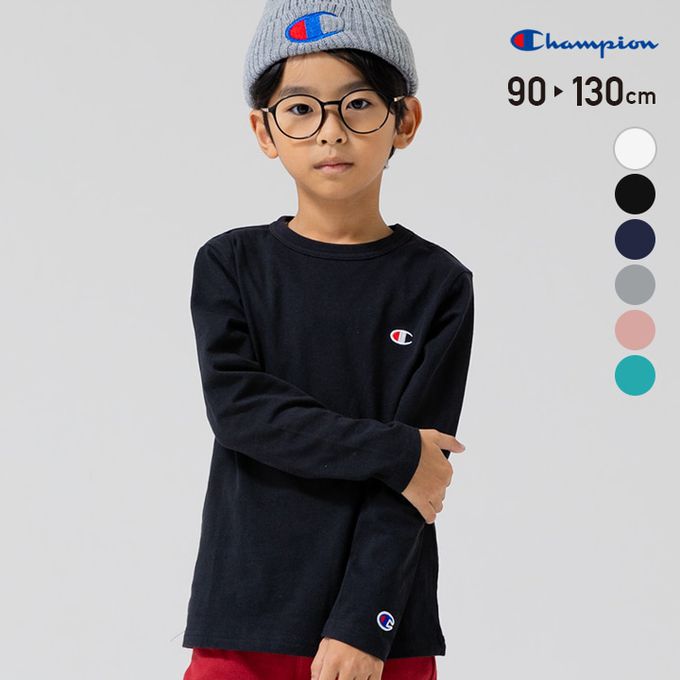 日本 Chil2 - Champion聯名 純棉長袖上衣-黑