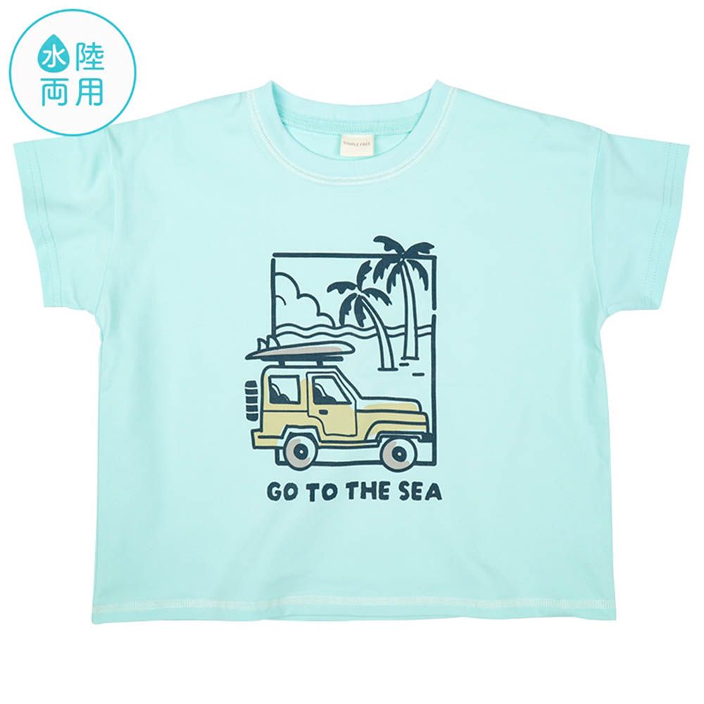 短袖T恤-速乾-淺藍色