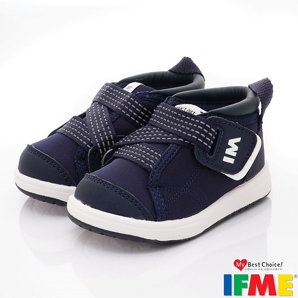 日本IFME - 護踝寶寶機能學步鞋-IF20-330611軍藍(寶寶段)-學步鞋-軍藍