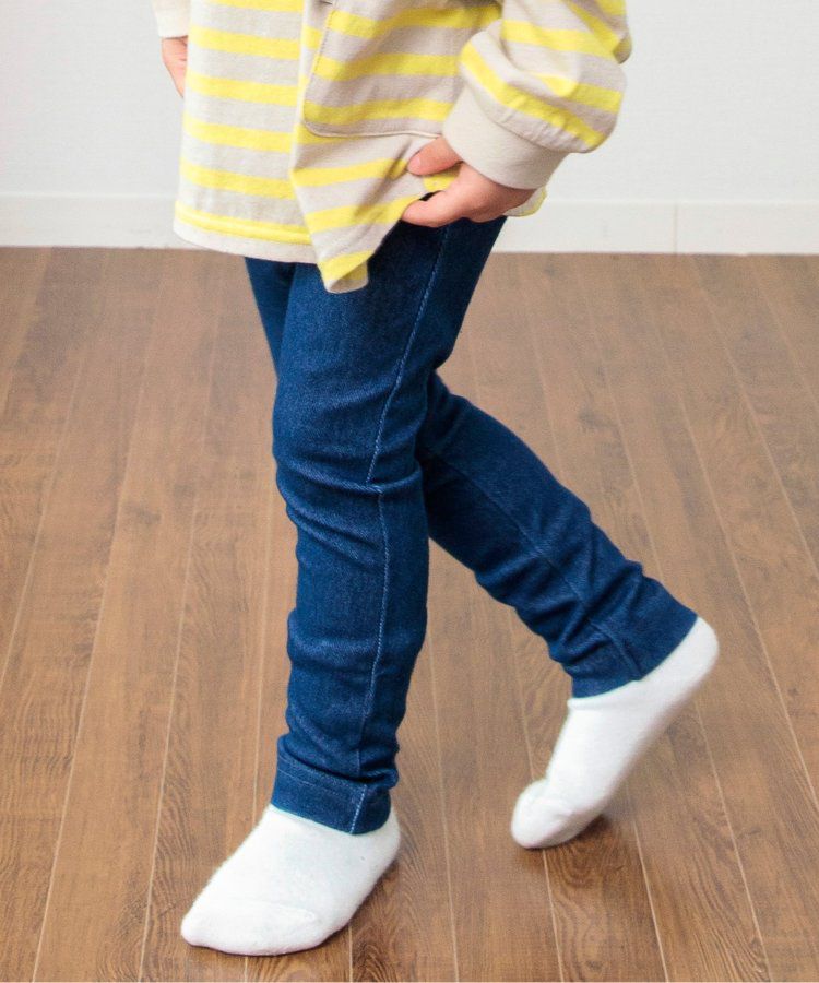 日本 BREEZE - 休閒百搭鬆緊長褲(9分丈)-碎花-淺鵝黃