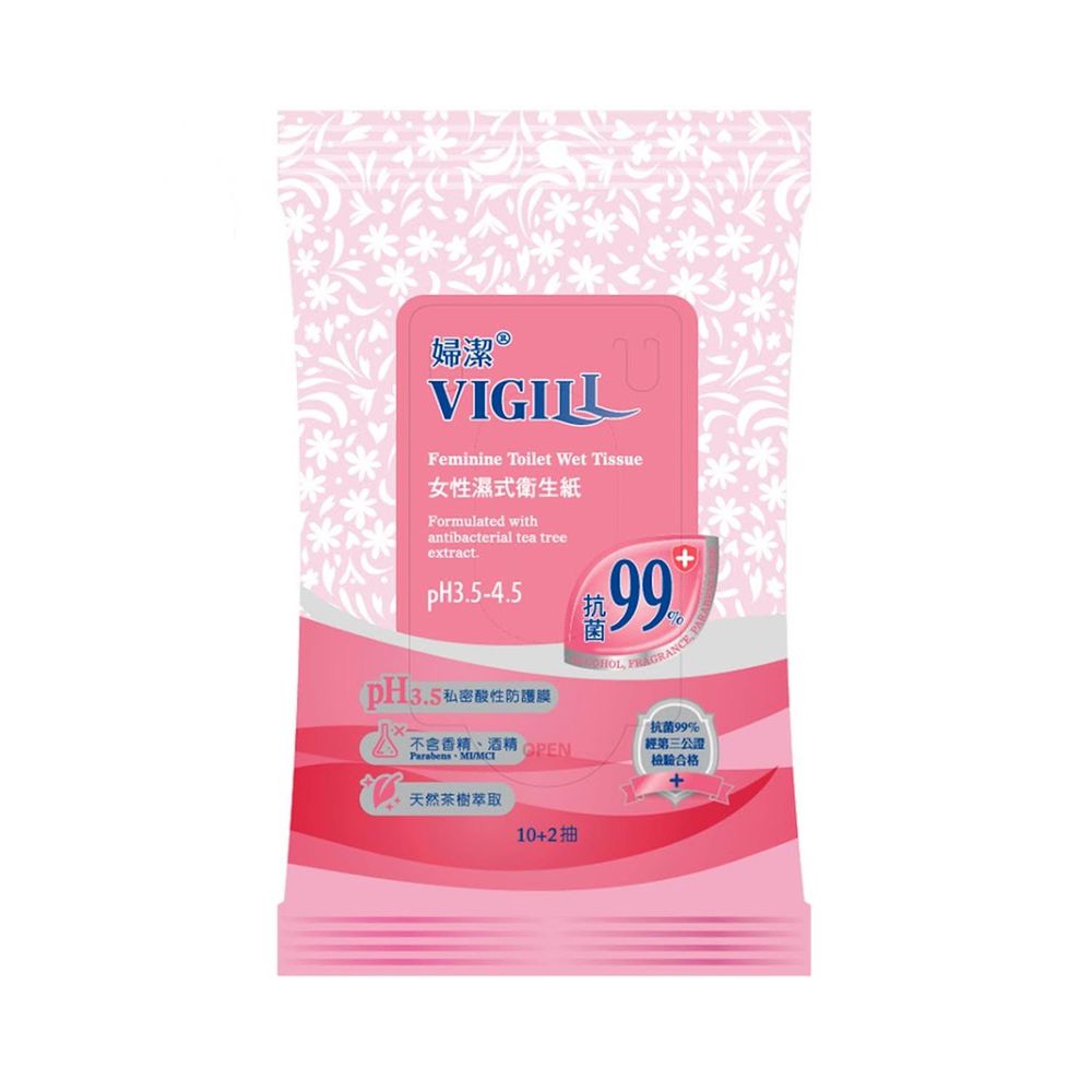 婦潔 VIGILL - 女性濕式衛生紙12抽(1入)