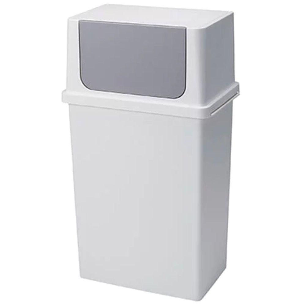 日本LIKE IT - Seals 寬型前開式垃圾桶-純白色-25L