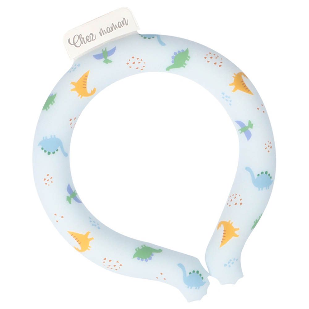 涼感頸圈-恐龍-淺藍色 (脖圍約 25~28cm)