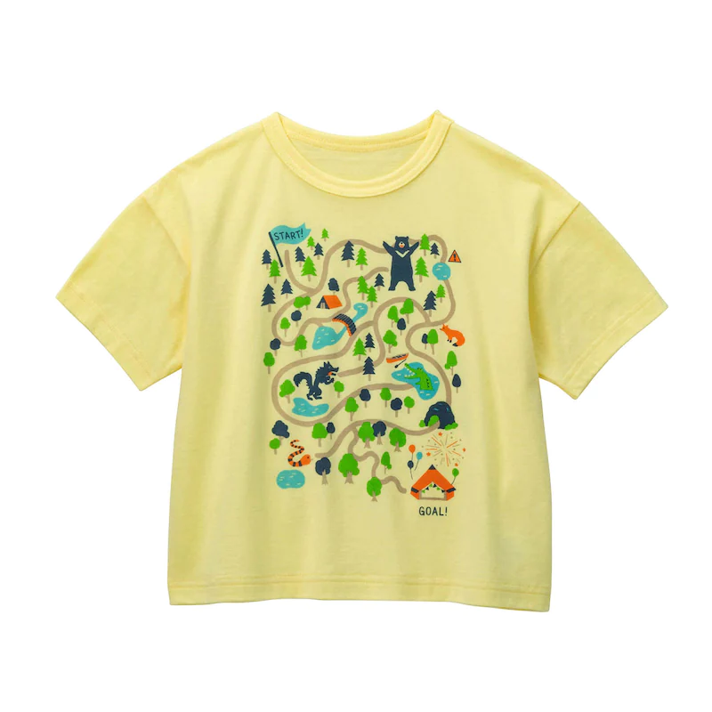 日本千趣會 - GITA 純棉印花短T-襪子組成對-白