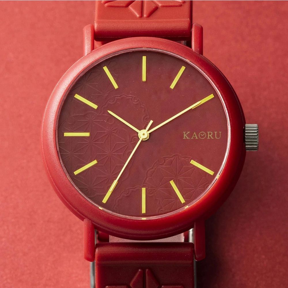 日本 MARUZEKI - KAORU 日本製香氛手錶(基本款)-椿-紅