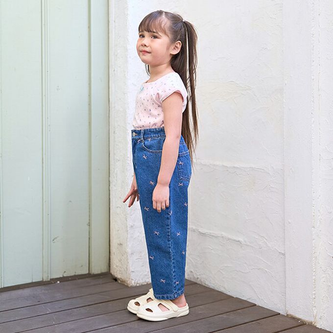 日本 Lycee mine - 100%棉 印花蕾絲滾邊短袖上衣-薄荷綠