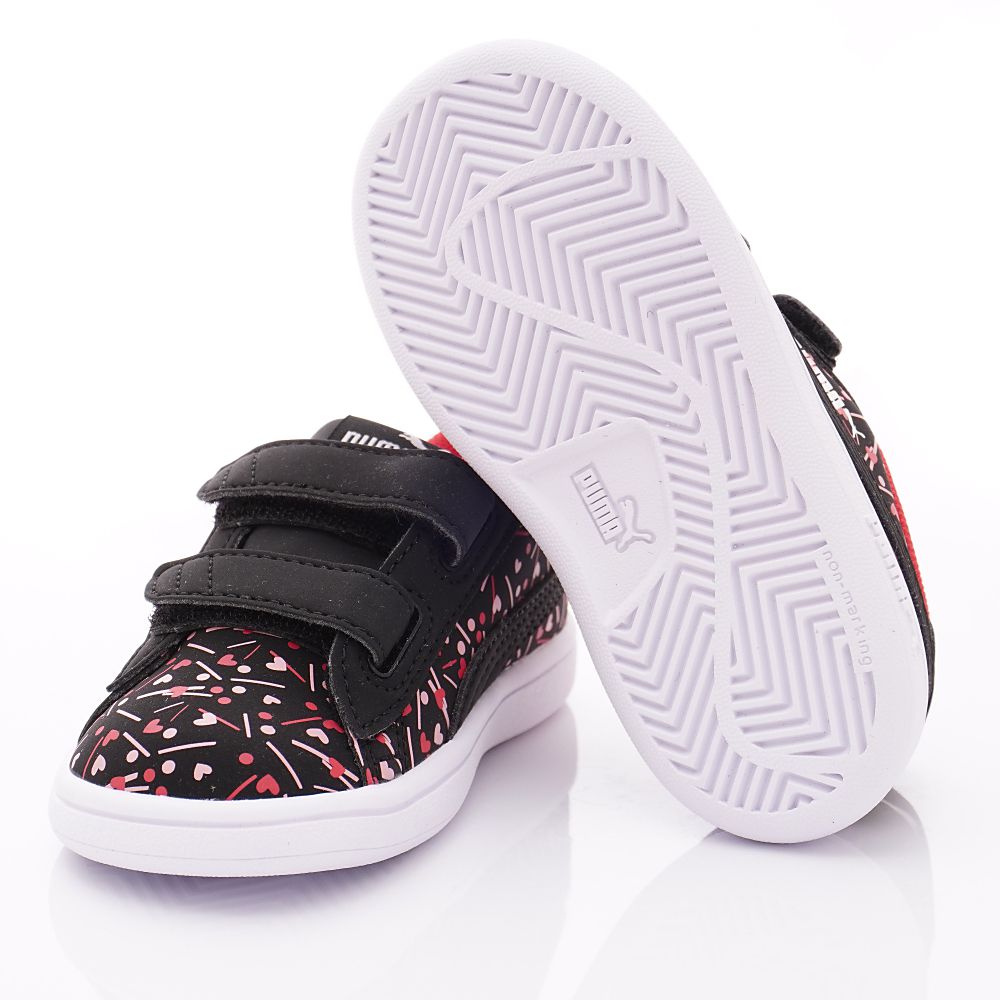 puma - 童鞋-雙絆帶愛心學步鞋款(寶寶段)-黑