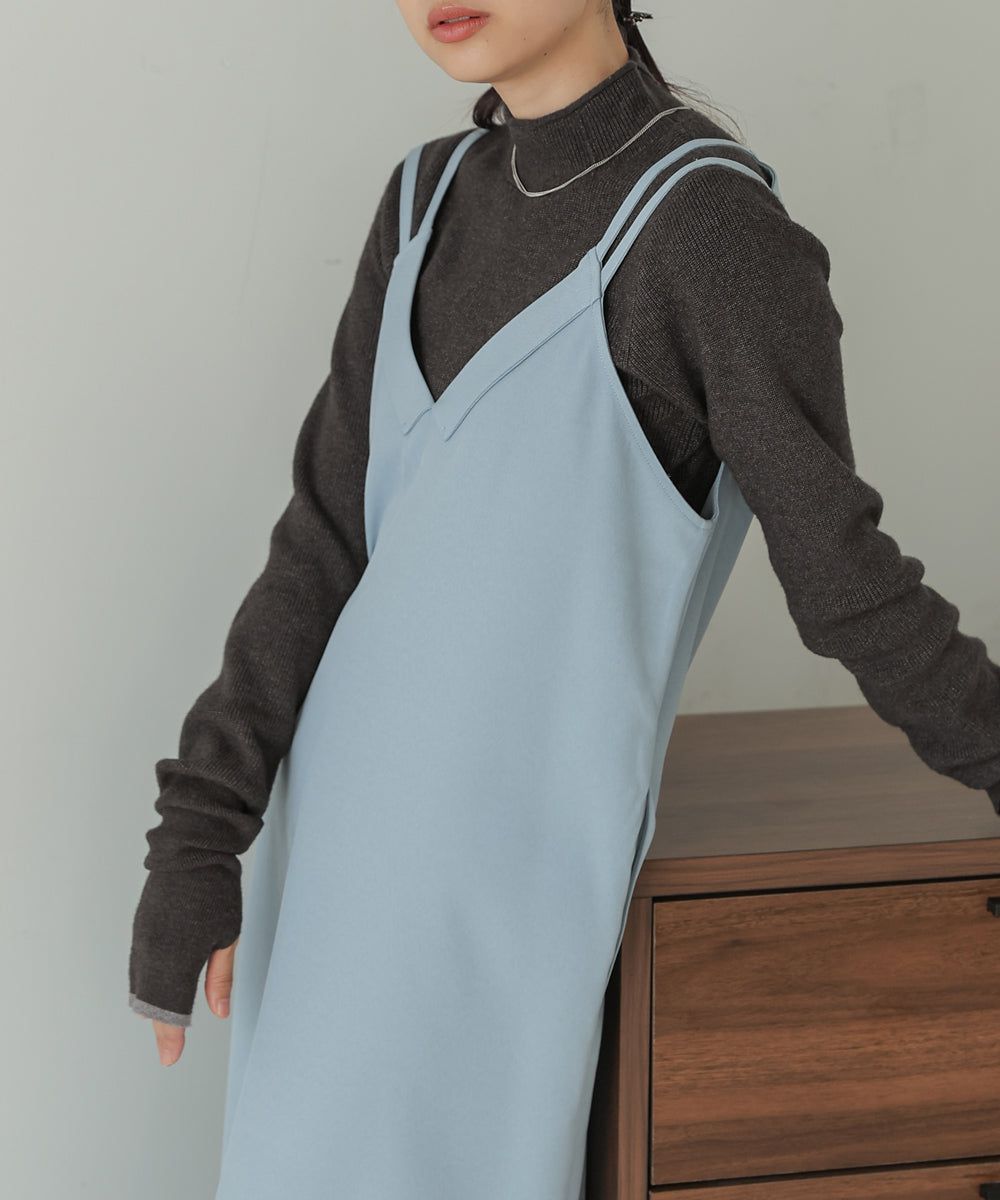 日本 Bab - 高級感小立領彈性針織上衣-象牙