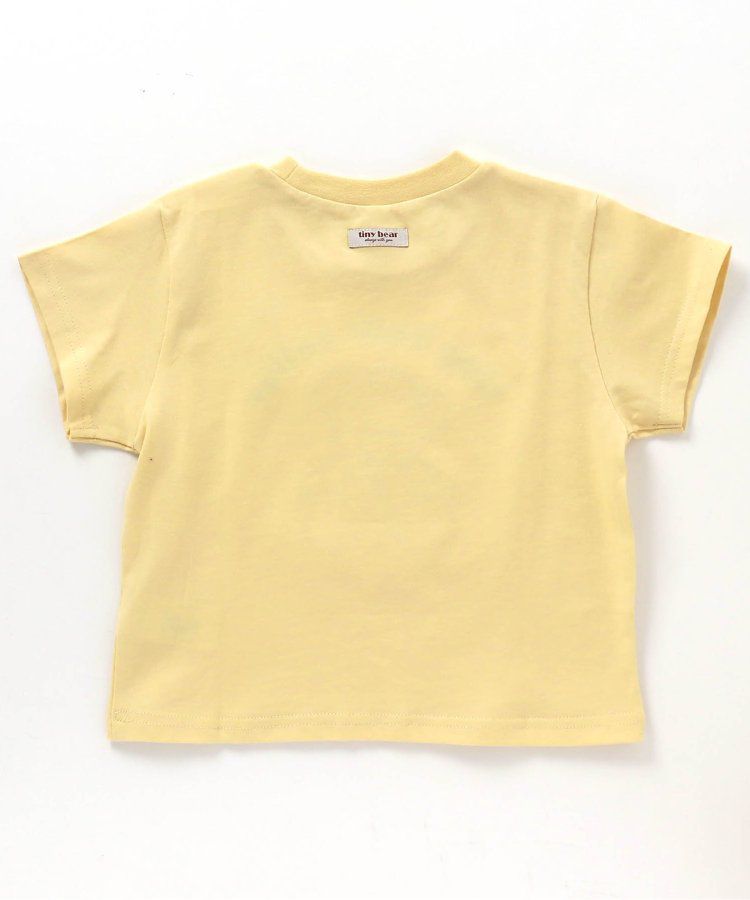 日本 apres les cours - 超萌小熊聯名特色刺繡短袖上衣-海軍熊-黃