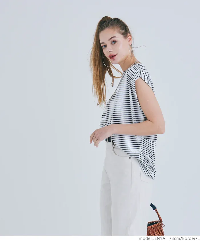 日本 COCA - 超顯瘦百搭法式袖上衣-黑