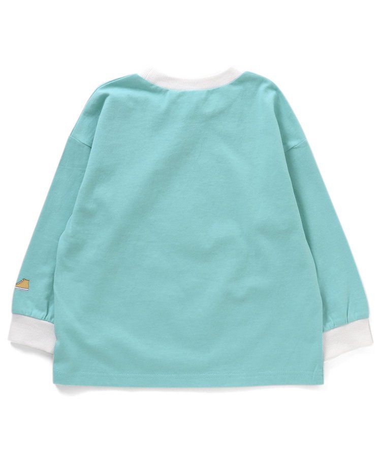 日本 BREEZE - CONVERSE聯名 印花長袖上衣-粉紅