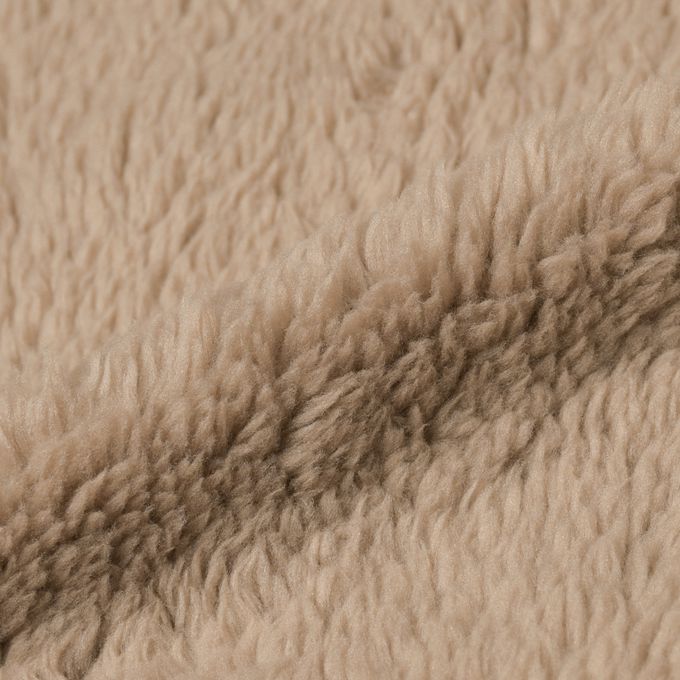 akachan honpo - 刷毛外套-淺卡其色