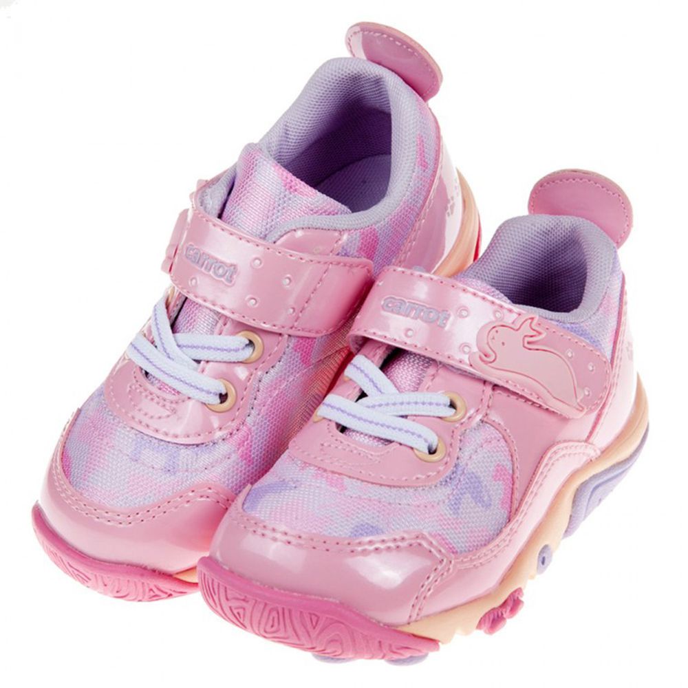 Moonstar日本月星 - Carrot玩耍防潑粉色兒童機能運動鞋