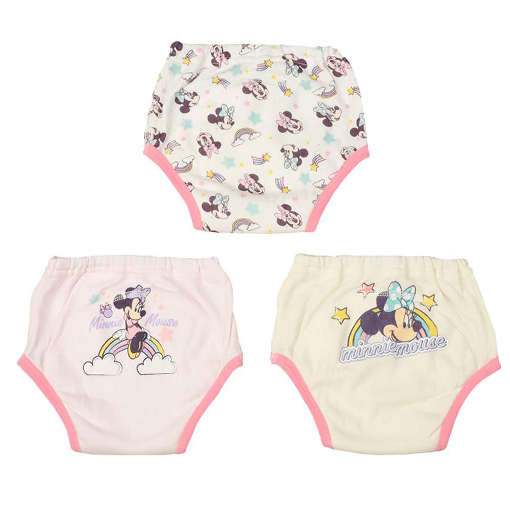 akachan honpo - 3層學習褲3件組-迪士尼-粉紅色