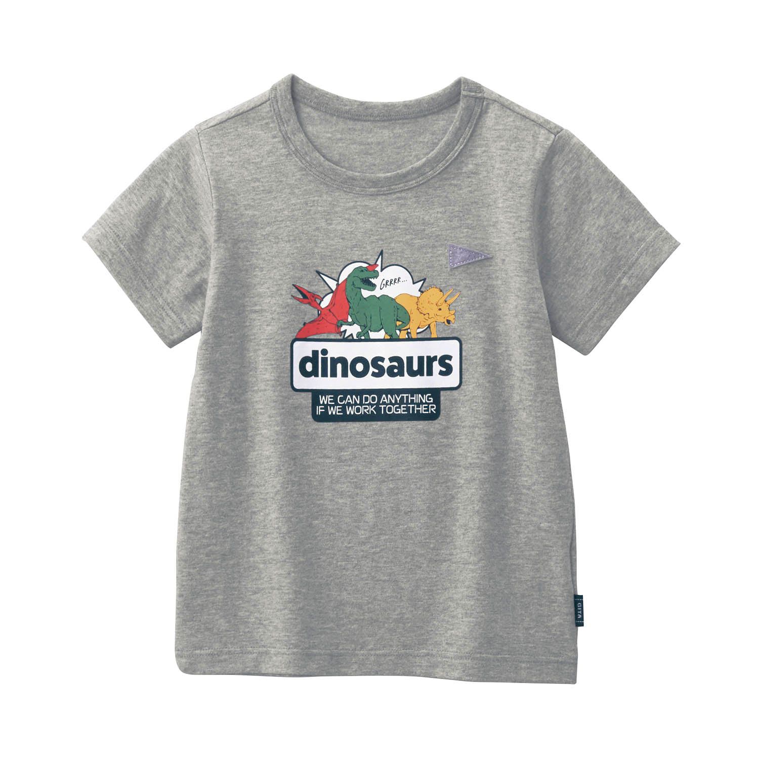 日本千趣會 - 純棉舒適印花短袖上衣-星星-卡其