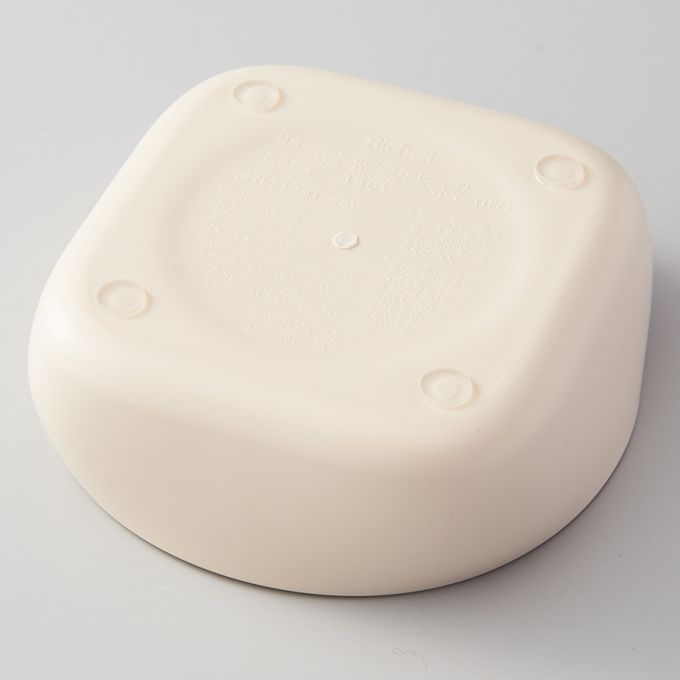 akachan honpo - 四邊有角易舀取！吃得乾乾淨淨 幼兒餐具-鮮奶白