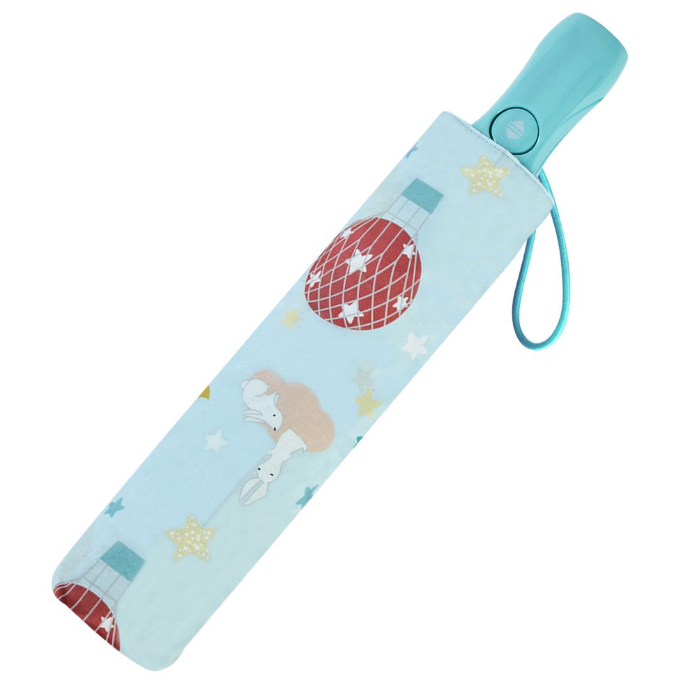 抗UV雙人自動傘-熱氣球兔-480g