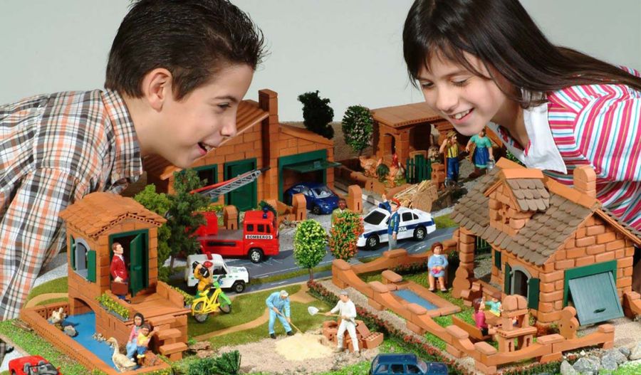 可水洗重複玩【德國 teifoc 紅磚建築】一玩就是一下午