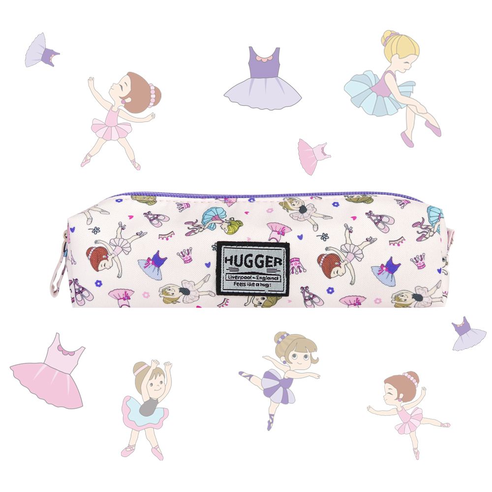 HUGGER - 筆袋/鉛筆盒-芭蕾舞-(兒童背包同款 大容量文具小物包)