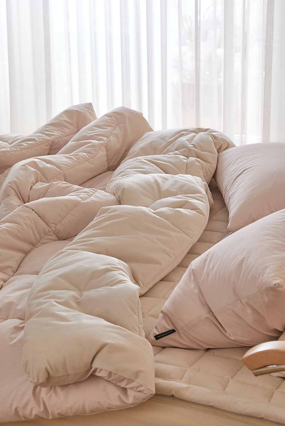 韓國 Maatila - 可水洗刷毛高密度60支棉棉被-草莓拿鐵