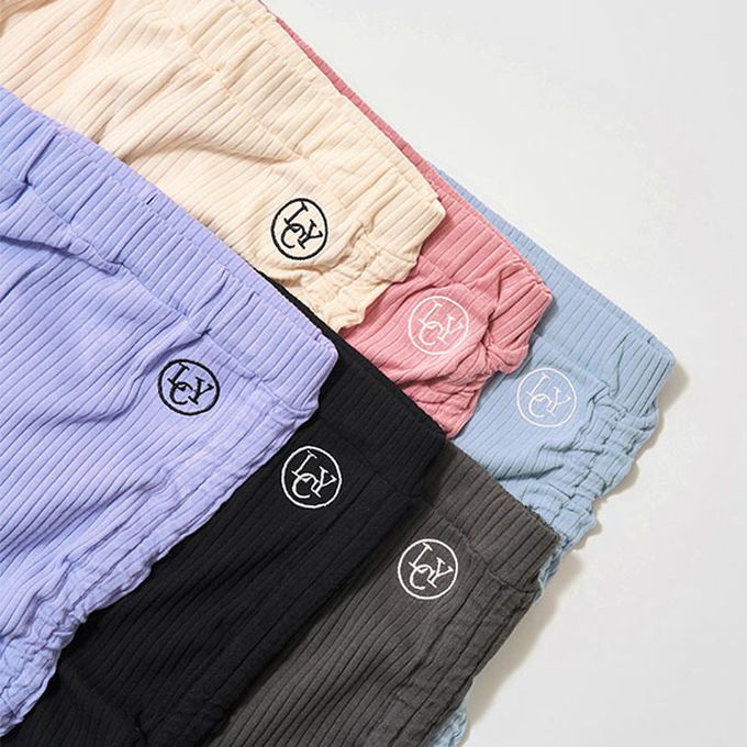 日本 Lycee mine - 側綁帶甜心皺摺合身五分褲-粉紅