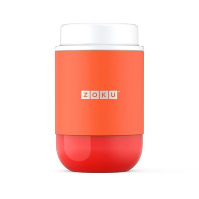 美國 ZOKU - 真空304不鏽鋼食物罐-橘色 (9.4x9.4x16.5cm)-475ml