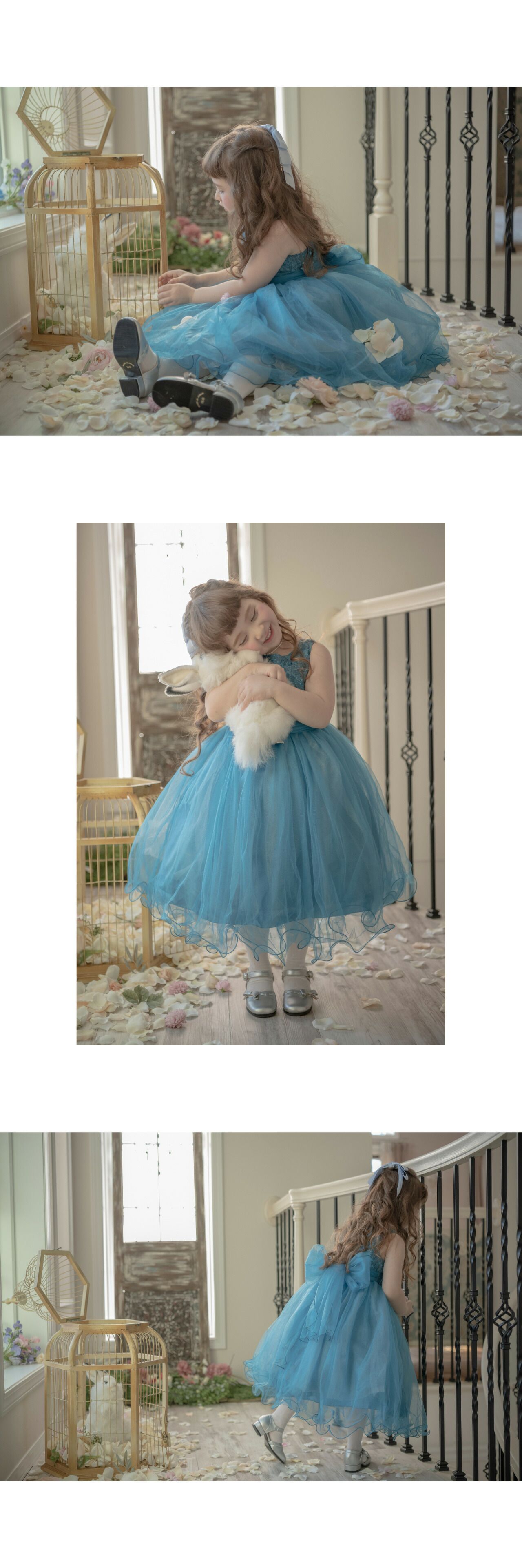 日本 Catherine Cottage - 夢幻大蝴蝶結澎澎裙洋裝/小禮服-天使白