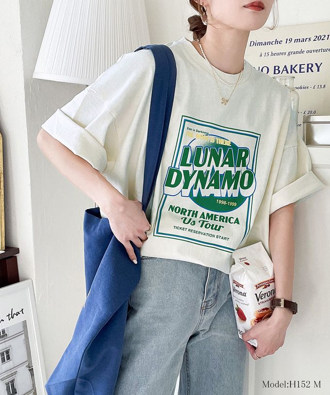 日本 Classical Elf - 100%棉美式復古印花T恤-白