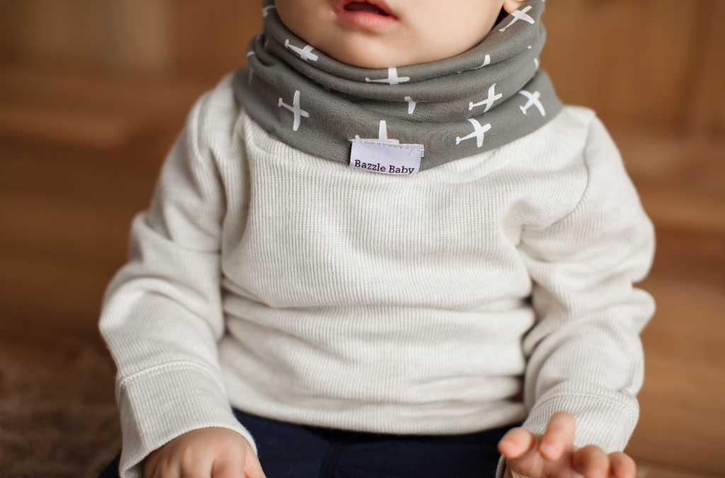 美國 Bazzle baby - 寶寶脖圍圍兜(兩入組)-酷炫型男 (41*20cm/2入)