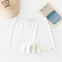 FANMOU - 莫代爾三分內搭褲/安全褲-木耳邊-白色