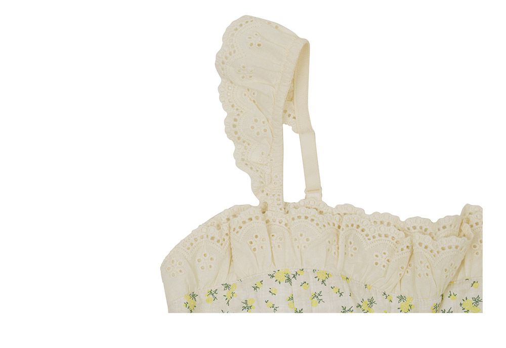 韓國 ULLALA - 天真浪漫無袖睡衣(兩件式) (FREE)