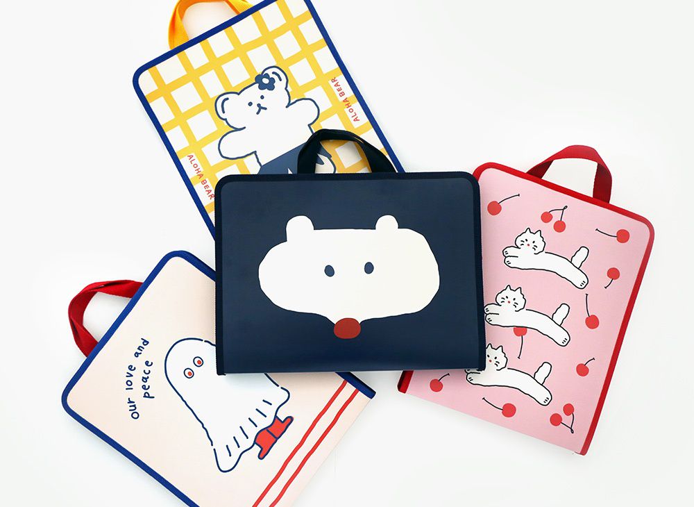 韓國文創 - DONATDONAT A4手提資料夾-吊單槓 (34X27X30cm)