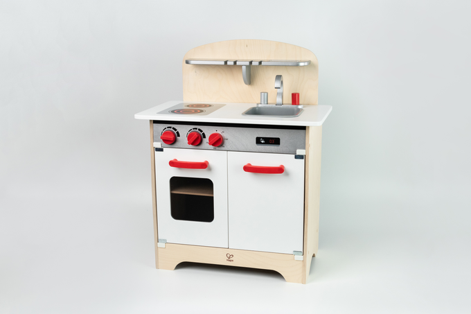 德國 Hape - 多功能木製美食廚房組(白)