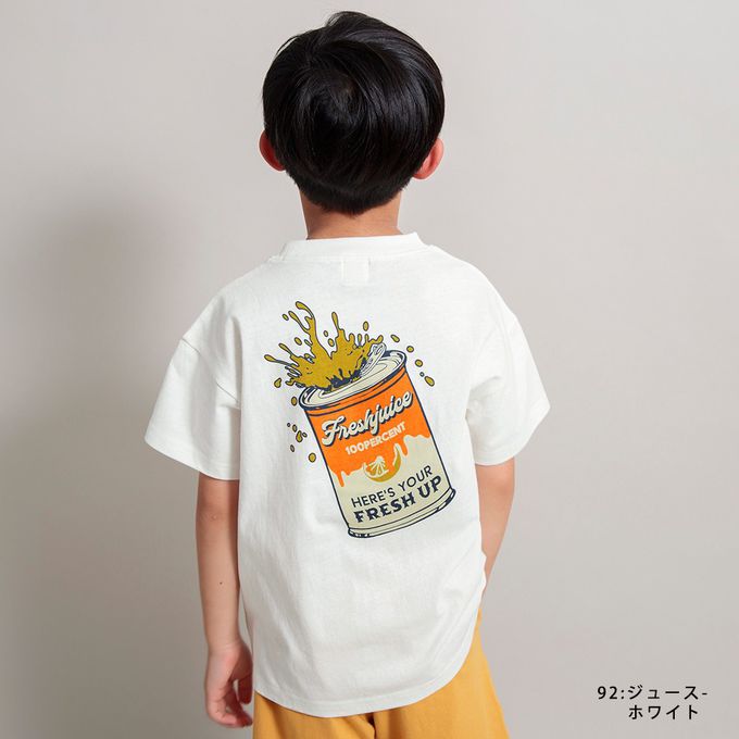 日本 BRANSHES - 純棉美式印花短袖上衣-軟糖熊熊-白