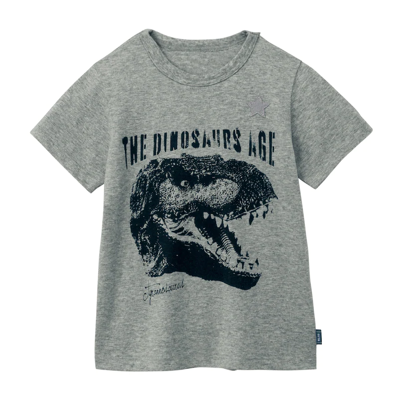 日本千趣會 - GITA 天竺棉印花短T-復古汽車-灰綠