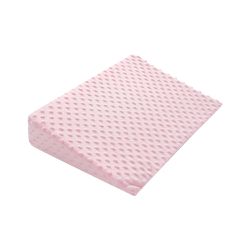 JoyNa - 孕婦哺乳枕 嬰兒防吐奶枕 防溢奶三角枕(枕套可拆)-粉色 (48*35*9cm)