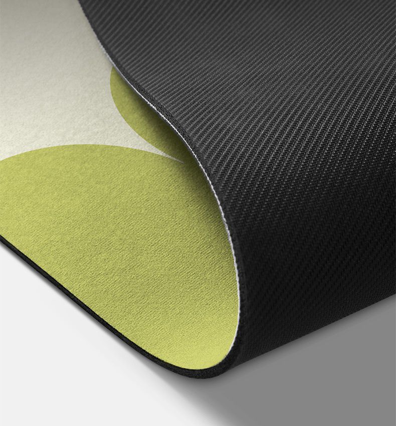 廚房/吧台吸水防滑隔熱墊-卡通花花-綠色