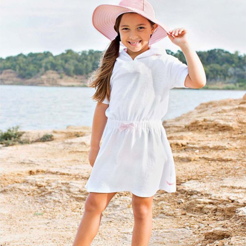 美國 RuffleButts - 兒童游泳罩衫/浴巾-小天使