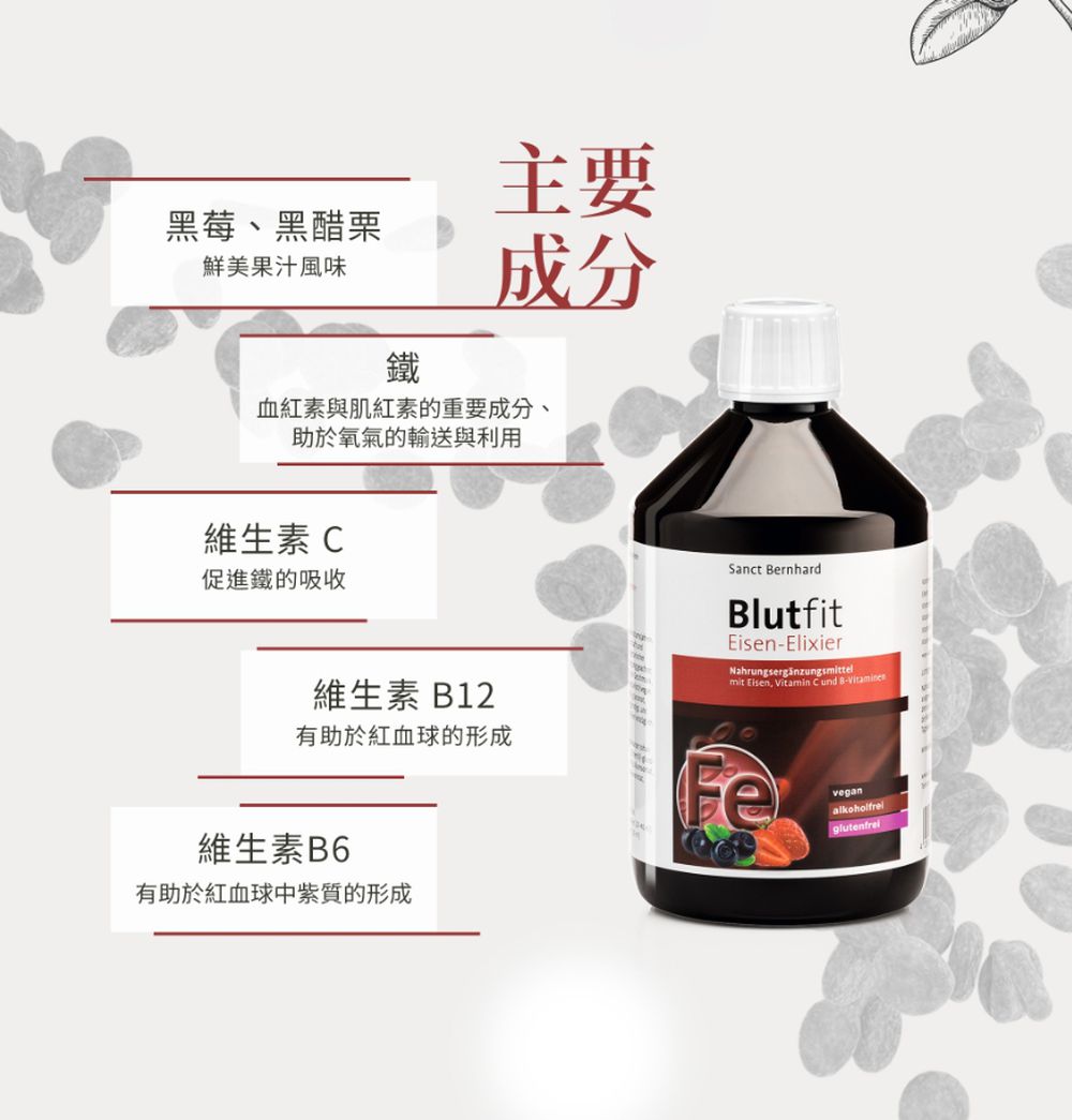 Sanct Bernhard 德國百年草本-水果鐵飲500ml/瓶