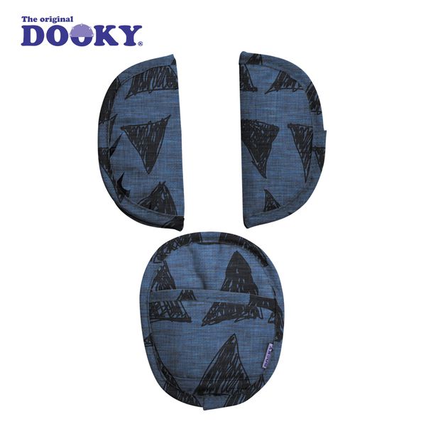 荷蘭 DOOKY - 手提汽座安全帶護套/墊-異國靛藍