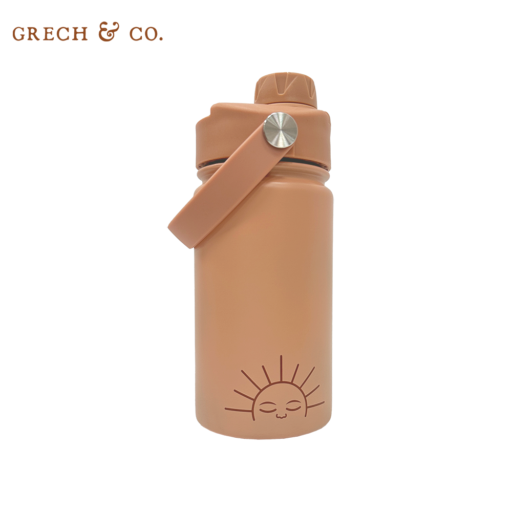 丹麥Grech&Co. - 不銹鋼直飲水壺-夕陽粉 (420ml)